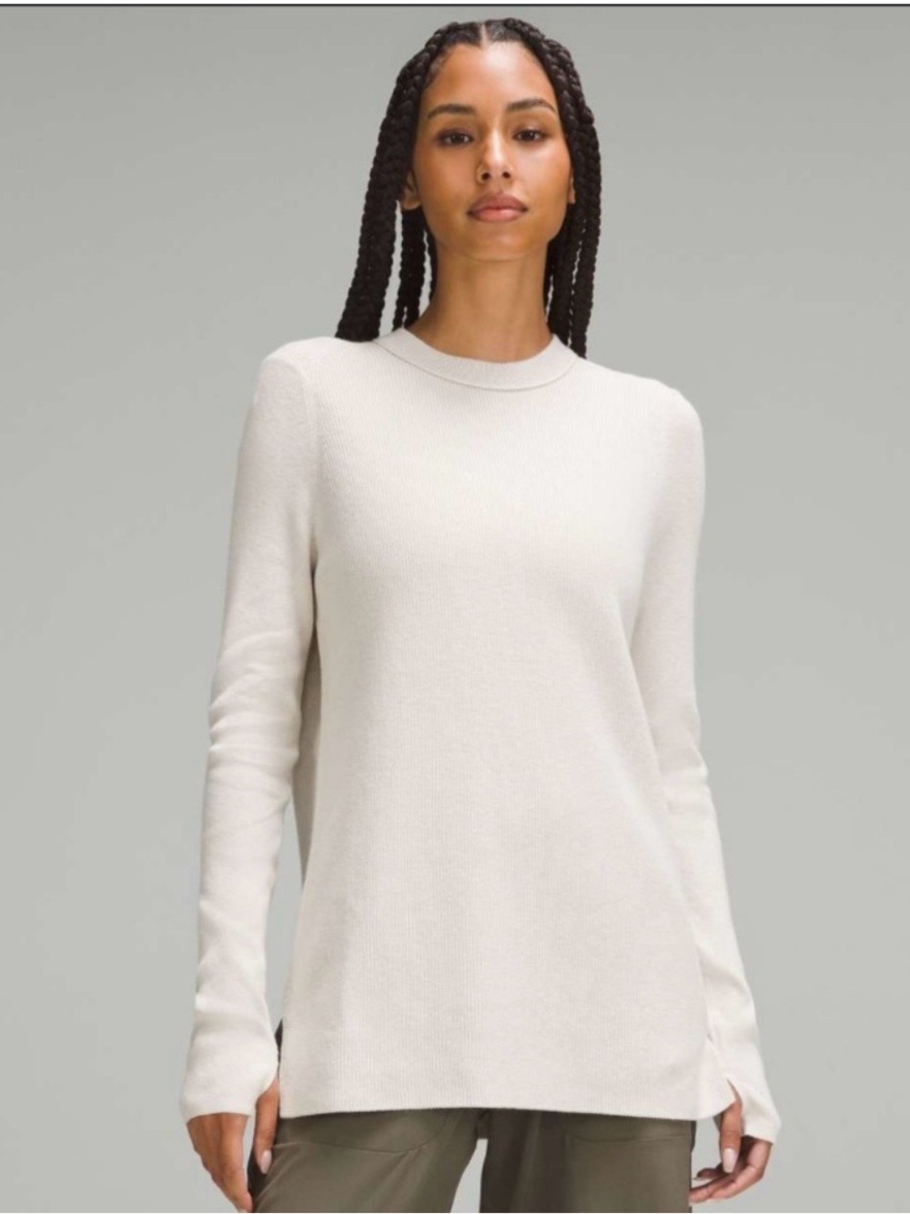 Lululemon Take It All In Cotton-Blend Crewneck Sweater